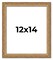 12x14 Museum-Quality Picture Frame with UV-Resistant Acrylic & Acid-Free Backing, Available in 4 Finishes - Gold, Silver, Bronze, and Black
